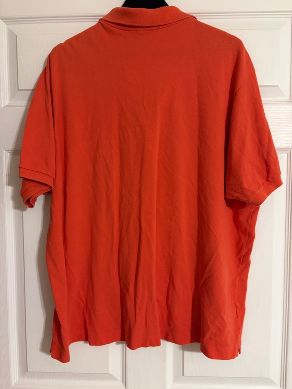 Lacoste Mens Polo Shirt Size 9 Classic Fit Piqué 5191L-Vibrant Orange/ Coral - Picture 4 of 4